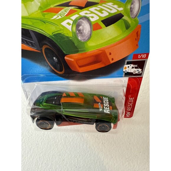 Hot Wheels Lightnin Bug HW Rescue 2024 Green Orange 1:64 Diecast Car - Picture 5 of 7